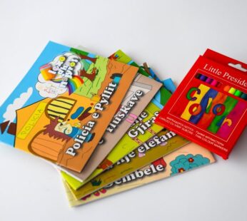 Set 5 libra LFN25 për fëmijë + ngjyrat për ngjyrosje