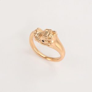 Unazë e praruar në ari 18 karatësh Dragua, UA18KD - Figura 2