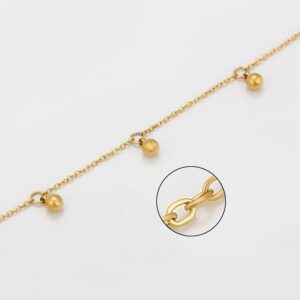 Byzylyk dore i praruar në ari 14 karatësh BD14K, ari/zi - Figura 7