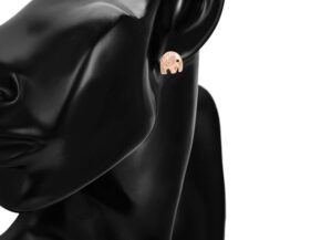 Vathë të praruar në ari 18 karatësh Elefant V18KER, rozë e artë - Figura 2