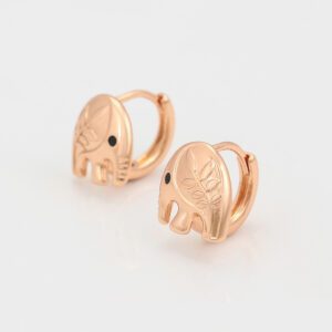 Vathë të praruar në ari 18 karatësh Elefant V18KER, rozë e artë - Figura 5