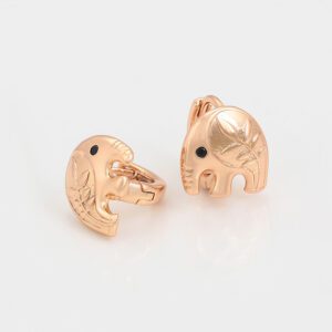 Vathë të praruar në ari 18 karatësh Elefant V18KER, rozë e artë - Figura 8