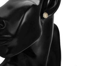 Vathë të praruar në ari 14 karatësh Lulediell, artë - Figura 8