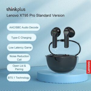Dëgjuese Lenovo XT95 Pro, të zeza - Figura 4