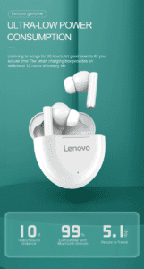 Dëgjuese Lenovo HT06, të bardha - Figura 3