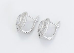 Set i veshur në platin, unazë, vathë,15.29mm/#8 SV1 - Figura 4