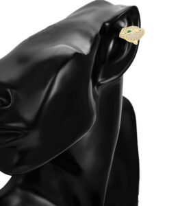 Vath Xuping i praruar ne ari 14 karatësh, Jaguar, artë/bardhë, 1 copë - Figura 5