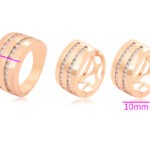 Set unazë, vathë i praruar në ar rozë 14.88 mm/#7, UVA2R - Figura 3
