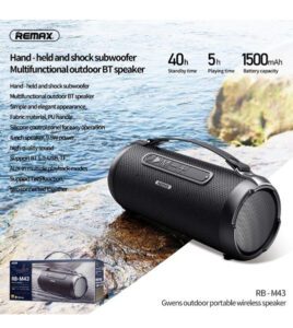 Altoparlant Remax me bluetooth, RB-M43, e zezë - Figura 2