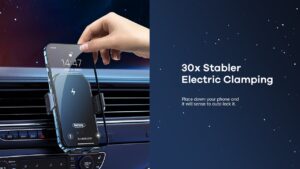 Karikues Wireless për telefon në makinë KWTMZ , Remax, e zezë - Figura 3