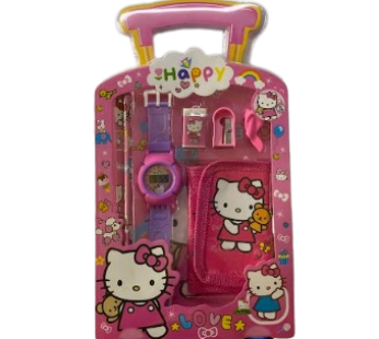Set i paisjeve shkollore Hello Kitty, PSHCHK 7 pjesë, rozë