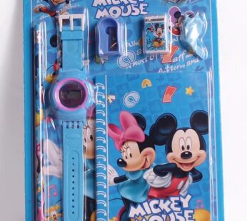 Set i paisjeve shkollore  Mickey & Mouse 7 pjesë PSHCMMK, kaltër
