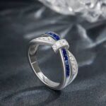 Unazë elegante e flakëruar në argjend,15.29mm/#8 - Figura 3