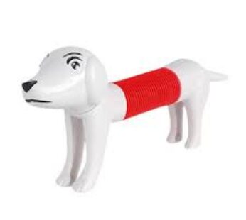 Lodër antistres qeni i bardhë/kuq, LAQBK, 1 copë