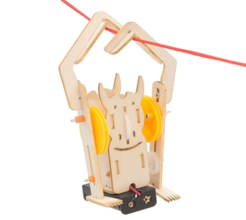 Robot ngjitës në litar prej druri,për fëmijë