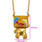 Qafore me varse në formë rroboti, e praruar në ar, 24K - Figura 2