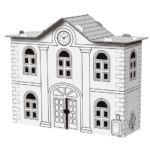 Set kreativ për ngjyrosje dhe ndërtim Arnas Toys - Stacioni i trenit 3D - Figura 4