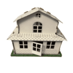Shtëpi 3D prej druri për ndërtim dhe ngjyrosje Arnas Toys, 41x26x42 cm - Figura 4