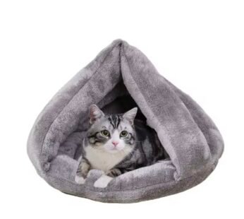 Divan pelushi për kafshët shtëpiake, M, e hirtë