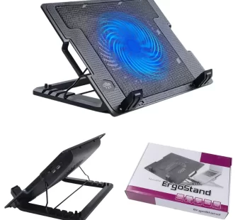 Mbajtëse laptopi me ventilator ftohës Nrubi, i zi