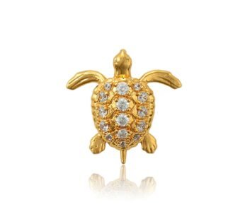 Varëse elegante bakri e praruar në ari 24 karatësh – breshkë VBA24