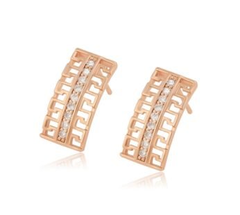 Vathë të praruar në ari 18 karatësh V18KRA, ari/rozë