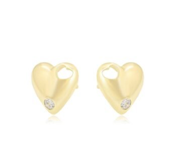 Vathë të praruar në ar 14 karatësh Zemër VA14KA