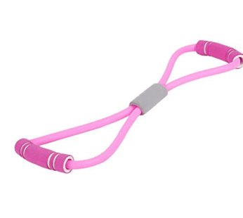 Llastik elastik për stërvitje të krahëve dhe shpinës, rozë