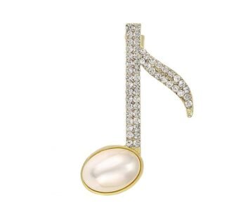 Brosh i praruar në ari 14 karatësh Notë muzikore, BANM