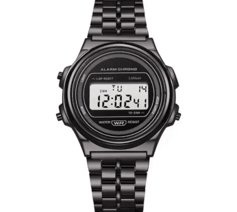 Orë dore digjitale për meshkuj dhe femra 2519Z, e zezë