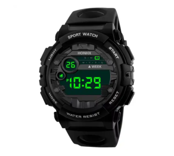 Orë digjitale për meshkuj HONHX, e zezë 10173