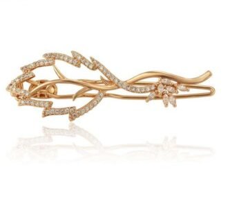 Kapëse flokësh, në formë gjethe