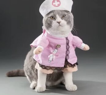 Veshje për mace, S, rozë