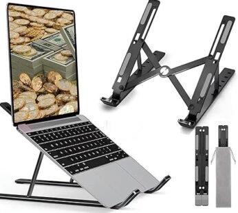 Mbajtëse për laptop Hutini, e zezë 6012