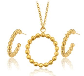 Set – qafore + vathë të praruara në ar 24 karatësh QVXAA